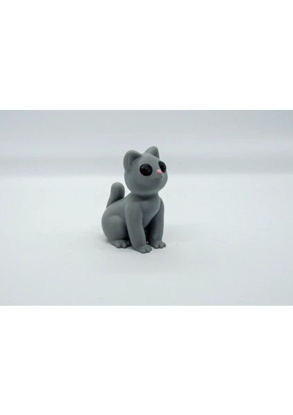 Oturan Kedi 3D Hareketsiz Model fiyatları