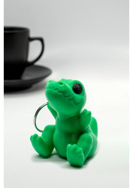 Oturan Trex 3D Hareketli Anahtarlık