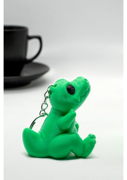Oturan Trex 3D Hareketli Anahtarlık