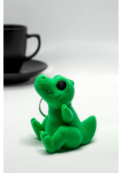 Oturan Trex 3D Hareketli Anahtarlık