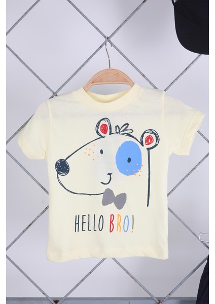 Babyhola 3'lü Tişört Keten Şort Şapka Erkek Bebek Çocuk Bayramlık Alt Üst Takım Elbise 02111 fiyatları