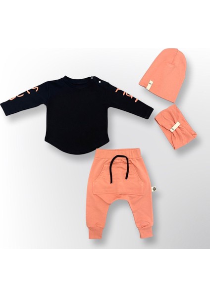 Bebek 'oxo' Baskılı 4'lü Set
