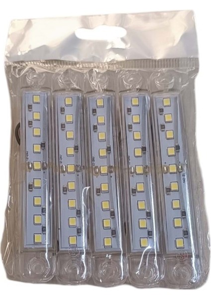 9 Ledli Oto Parmak LED Beyaz (5 Li Paket)