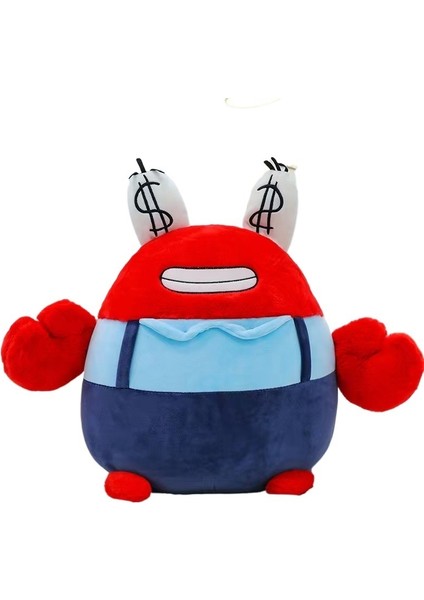 45 cm S Versiyonu Bay Krabs Bebek Sünger Bob Serisi Peluş Oyuncak (Yurt Dışından)