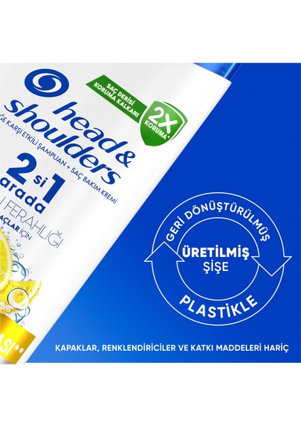 Head & Shoulders Şampuan Limon Ferahlığı 2in1 330 Ml X3adet