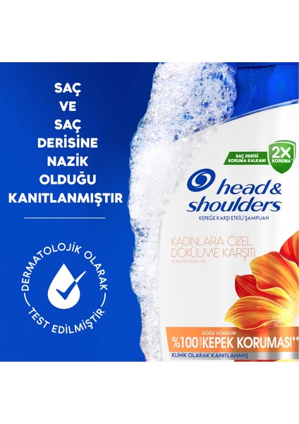 Head & Shoulders Kadınlara Özel Dkulme ve Kepek Kaşıtı Kafen Etkili Şampuan 330 ml x 3 Adet