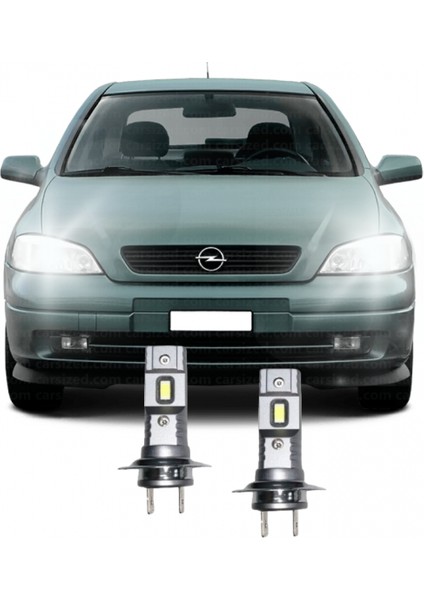 Opel Astra G Led Xenon Kısa Far Ampulü Mini Led 2'Li Set H7 Aparat Gerekmez