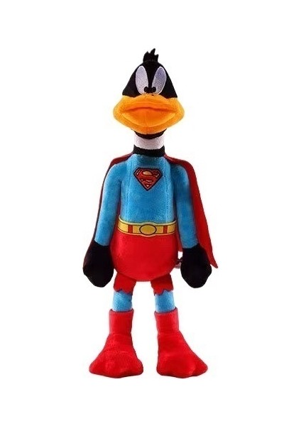 40 cm Taffy Duck Küçük Kırmızı Şeytan Superman Kostüm Bebek Peluş Oyuncak (Yurt Dışından)