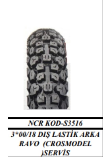 Dış 3*00*18 Ravo Croos Servis fiyatları