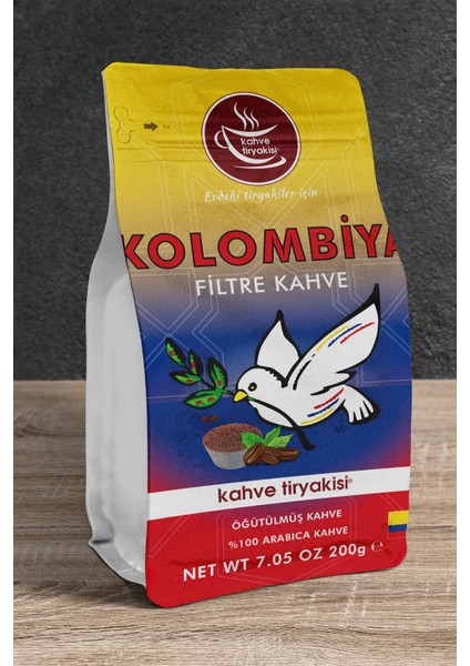 Kolombiya Filtre Kahve 200 gr Paket