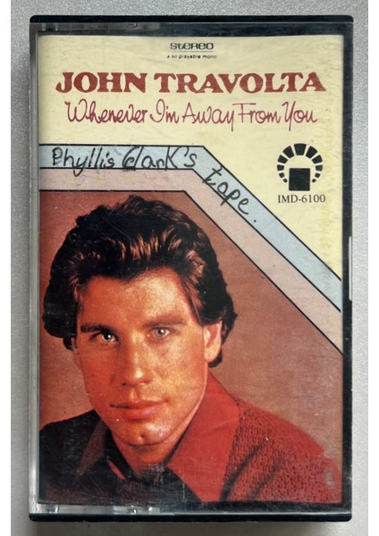John Travolta Whenever Im Away From You Kaset (Dönem Suudi Arabistan Stüdyo Baskı Kaset)