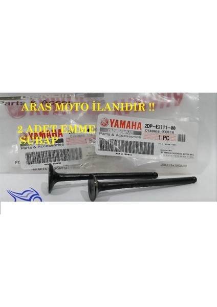 Nmax 125 - 150 Subap (Sibop ) Takımı Emme 2 Adet Orjinal