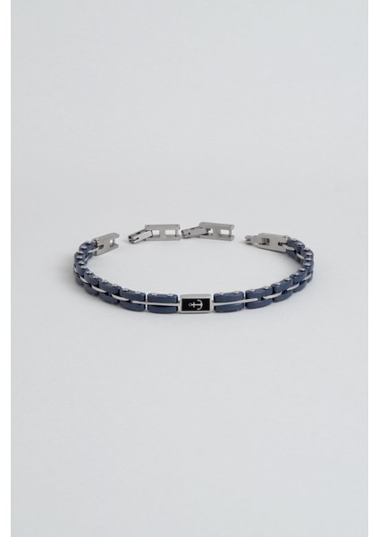 Çapa Detaylı Erkek Çelik Bileklik