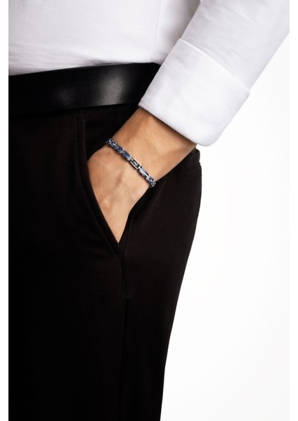 Çapa Detaylı Erkek Çelik Bileklik modelleri