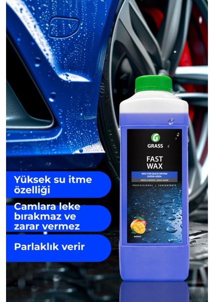 Hızlı Cila Fast Wax Polısh Boya Koruma Islak Cila 1L Yıkama Sonrası Kullanım