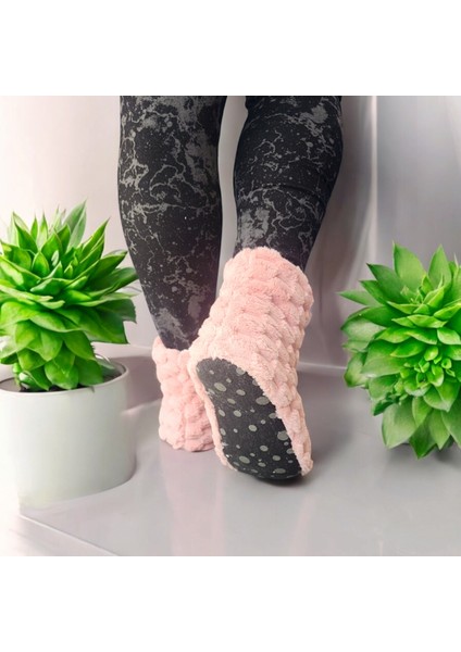 Ortopedik Yumuşacık Kışlık Peluş Hafif Taban Ev Botu,pandufu