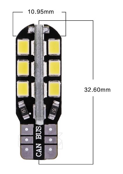 T10 LED Canbus W5W 24 Smd Plaka Aydınlatma Iç Aydınlatma