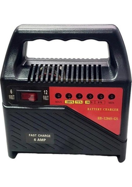 Motosiklet Akü Şarj Cihazı 12 Volt 6 Amper Ledli Göstergeli Akü Şarj Cihazı fiyatları