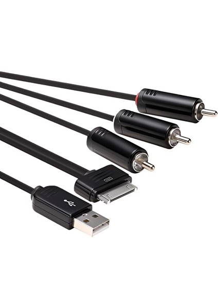 PMM224-0200 Pdmı Konnektör +3 Rca + USB A Kablo 2 Metre Otg Kablosu