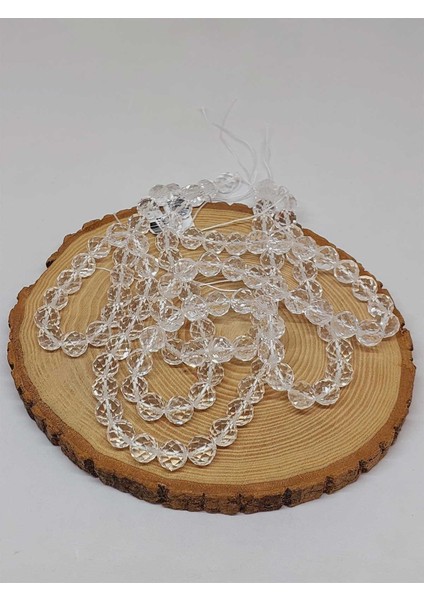 Kristal Kuvars Taşı Royal Quality Faset Kesim Dizi 10MM (52894) modelleri