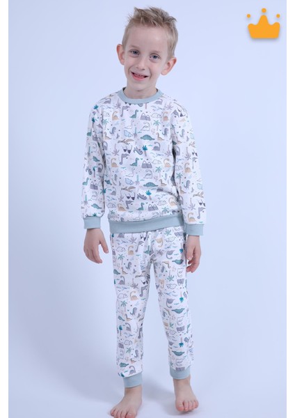Babyhola 1-6 Yaş Unisex Kız Erkek Çocuk Pijama Takımı Ev Giyim Eşofman Takımı