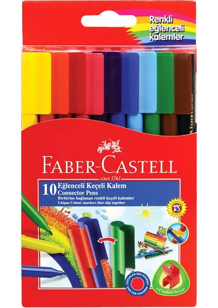 Eğlenceli Keçeli Kalem 10 Renk (111500)