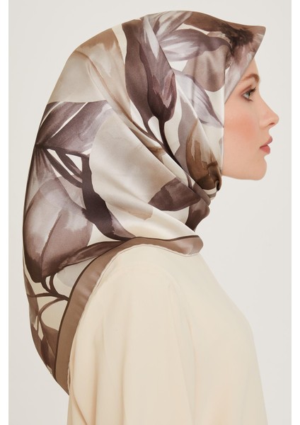 Armine İpek Eşarp 2025 Kış - 9205-33 Ekru Twill modelleri