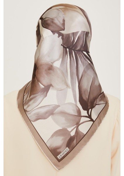 Armine İpek Eşarp 2025 Kış - 9205-33 Ekru Twill fırsatları