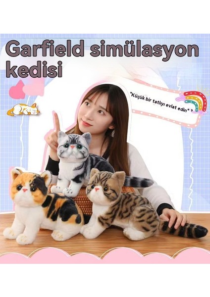 26CM Simüle Yavru Kedi Peluş Oyuncak (Yurt Dışından)