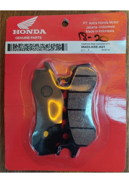 Pcx 125-150 Ön Fren Balatası 2018/20 Model Uyumlu Nissin Marka