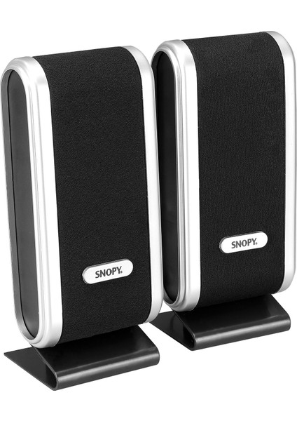 SN-820 2.0 Siyah/Gümüş Lcd İnce Tasarım USB Multimedia Speaker Hoparlör