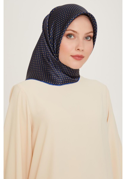 Armine İpek Eşarp 2025 Kış - 9210-80 Saks Twill