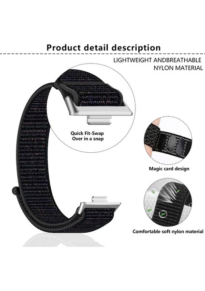 Huawei Watch Fit 3 Kayış Sihirli Bant Naylon Yumuşak Saat Kayışı (Yurt Dışından) fırsatları