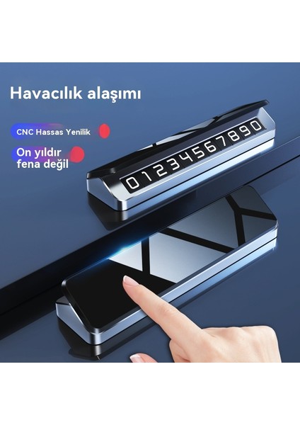 Dijital Işıklı Geçici Cep Telefonu Numarası Alaşımlı Plaka (Yurt Dışından) fırsatları