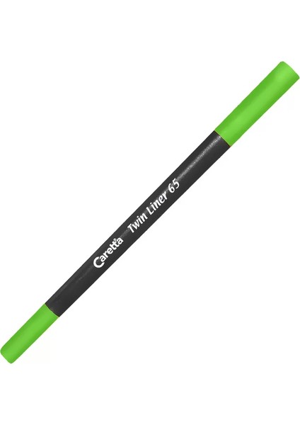 Caretta 65-04 Çift Uçlu Keçeli Kalem 0.4-1mm Yeşil