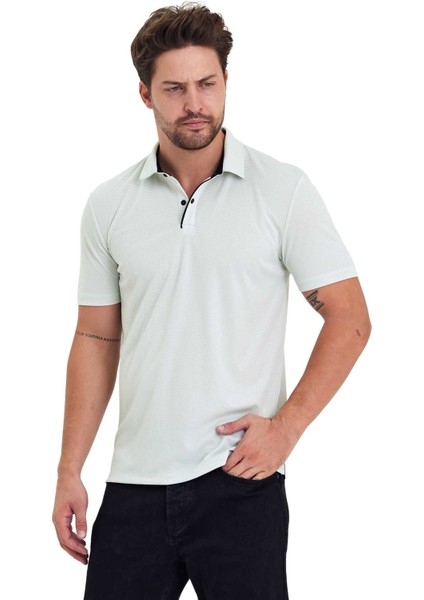 Erkek Kısa Kol Polyester Polo Yaka Fonksiyonel Tişört