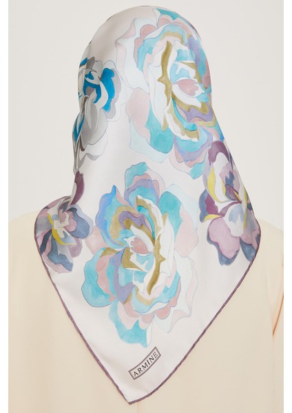 Armine İpek Eşarp 2025 Kış - 9234-25 Açık Lila Twill fırsatları