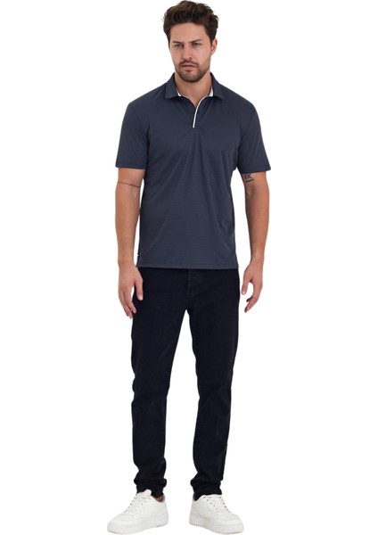 Erkek Kısa Kol Polyester Polo Yaka Fonksiyonel Tişört