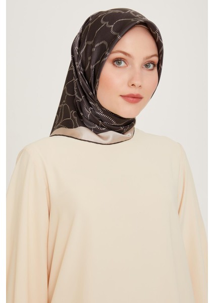 Armine İpek Eşarp 2025 Kış - 9222-87 Taş Füme Twill