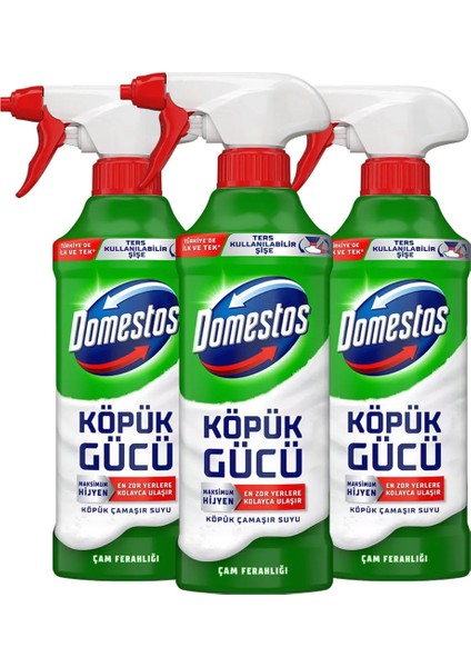 Köpük Gücü Köpük Çamaşır Suyu Çam Ferahlığı 450 ml x3