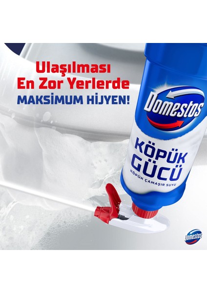 Köpük Gücü Köpük Çamaşır Suyu Beyaz Sabun 450 ml x3