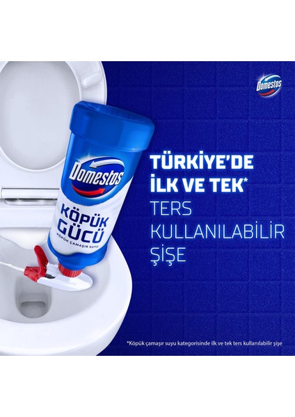 Köpük Gücü Köpük Çamaşır Suyu Beyaz Sabun 450 ml x3