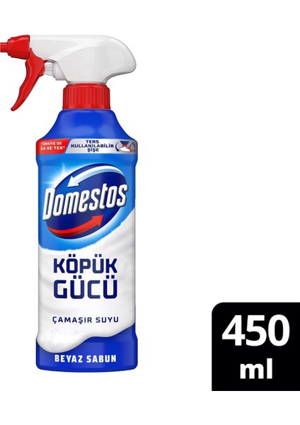 Köpük Gücü Köpük Çamaşır Suyu Beyaz Sabun 450 ml x1