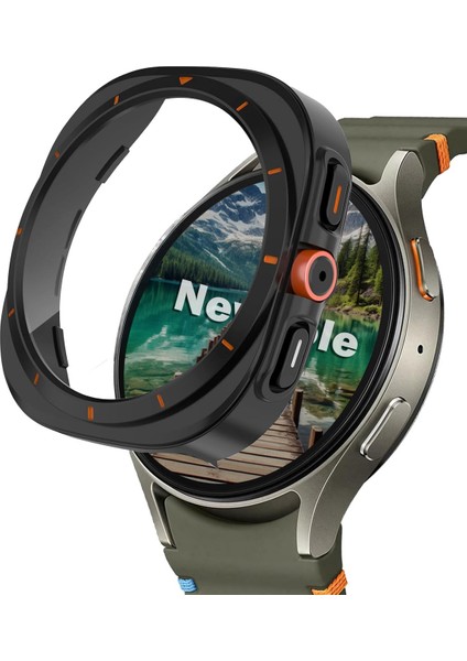 Samsung Galaxy Watch 7 44MM Watch Için Ekran Koruyucu Kılıf Watch Ultra Görünümlü Kılıf Tam Kaplayan Kasa Koruyucu Kılıf Ultra Görünümü Veren Kılıf Samsung Galaxy Watch 7 44MM ile Uyumludur