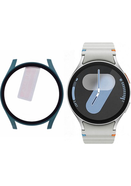 Samsung Galaxy Watch7 Temperli Cam Ekran Filmi ile 44MM Sert Pc Izle Kılıfı (Yurt Dışından)