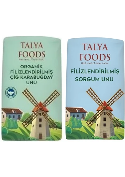 Efsane 2'li Glutensiz Çiğ Karabuğday Unu & Sorgum Unu 2x1 kg Avantaj Seti