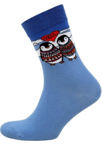 Unisex Vegan Lacivert Çorap - Happy Forever Tasarım