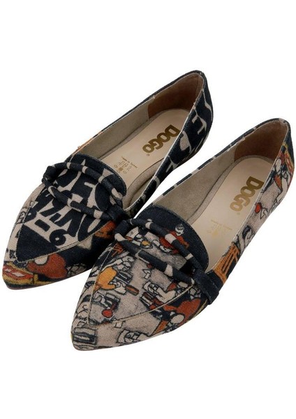 Kadın Vegan Deri Çok Renkli Babet - Supper Tasarım modelleri