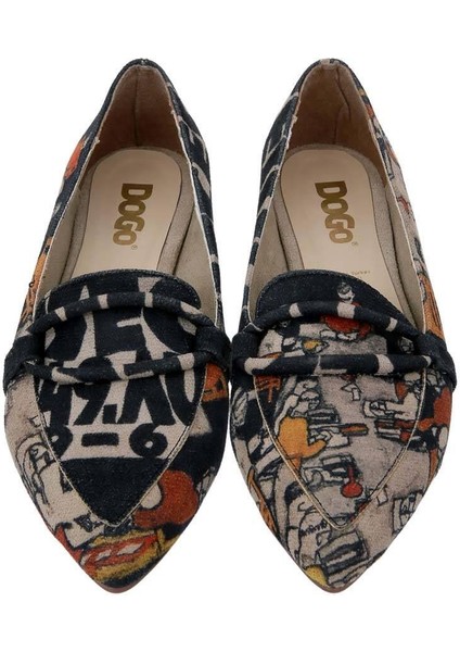 Kadın Vegan Deri Çok Renkli Babet - Supper Tasarım fırsatları