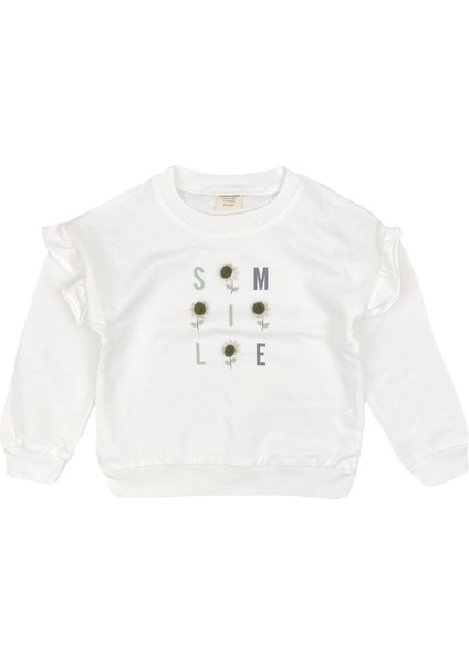 Stil Ponpon Kız Bebek Çocuk Sweatshirt